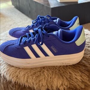 Adidas Royal Blue Sneakers with White Accents